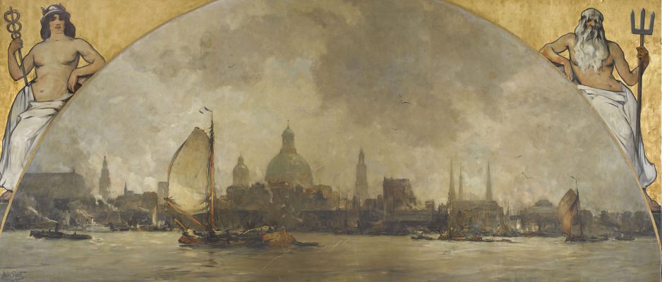 A View on the IJ, Amsterdam, Hobbe Smith, 1913. Collection: Amsterdam Museum. Photo: Amsterdam Museum, Ren  Gerritsen.