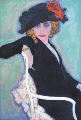 Leo Gestel, Woman with cigarette, 1911, oil on canvas, 90 x 63 cm, Kunsthandel Ivo Bouwman, The Hague