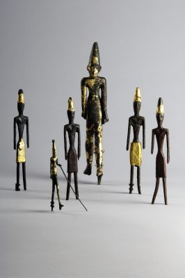 Byblos figurines, bronze and gold, ca 2000 BC, Byblos