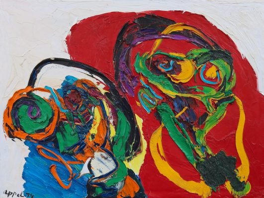Karel Appel (1921 - 2006), Untitled, 1974. Oil on canvas, 75 x 100 cm. Collection Gallery Delaive.