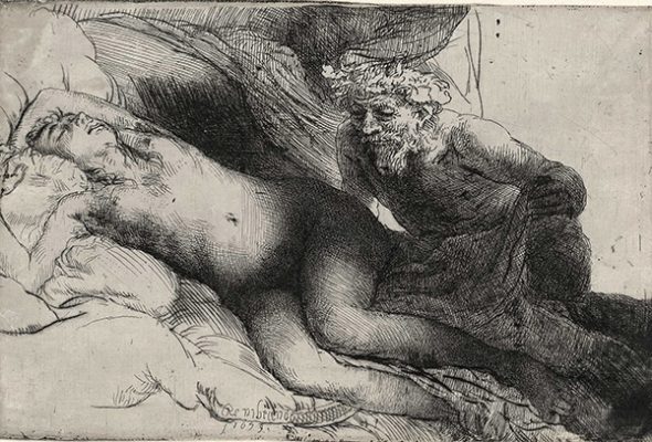 Rembrandt, Jupiter and Antiope, 1659. Museum Rembrandthuis