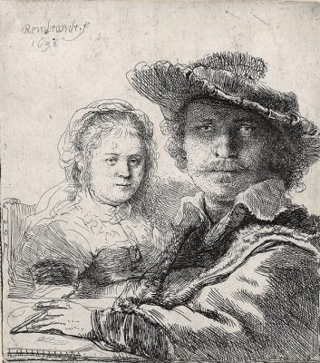 Rembrandt, Self Portrait with Saskia, 1636. Museum Rembrandthuis