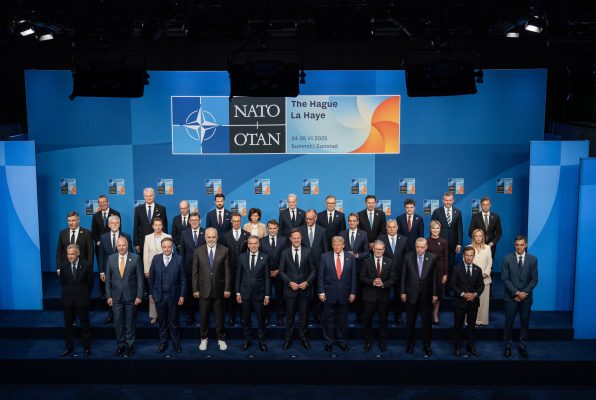 June 25 2025, World leaders and members of NATO pose for the traditional family photo during the opening of the
NATO Summit 2025 in The Hague.
photo by Bart Maat