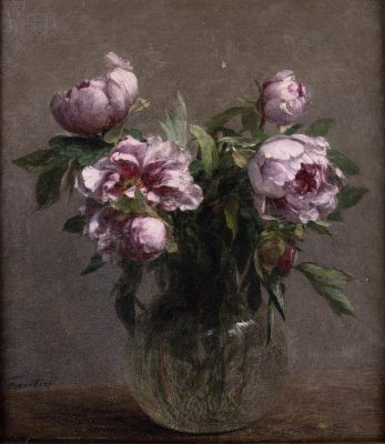 DOUWES FINE ART B.V.
Henri Fantin-Latour (Grenoble 1836-1904 Buré)
Vase de Pivoines, 1902
Oil on canvas
41 x 37 cm
