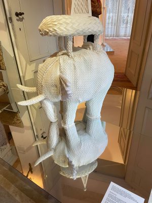 Napkin folded Elephant by Joan Sallas